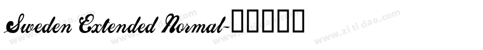 Sweden Extended Normal字体转换
